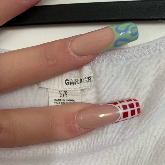 Garage cropped tank top (OG $ ~ 20) size small - Picture 4 of 4